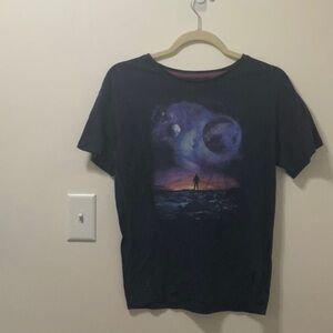 Wonder Nation Black Cosmic Graphic Tee Short Sleeve